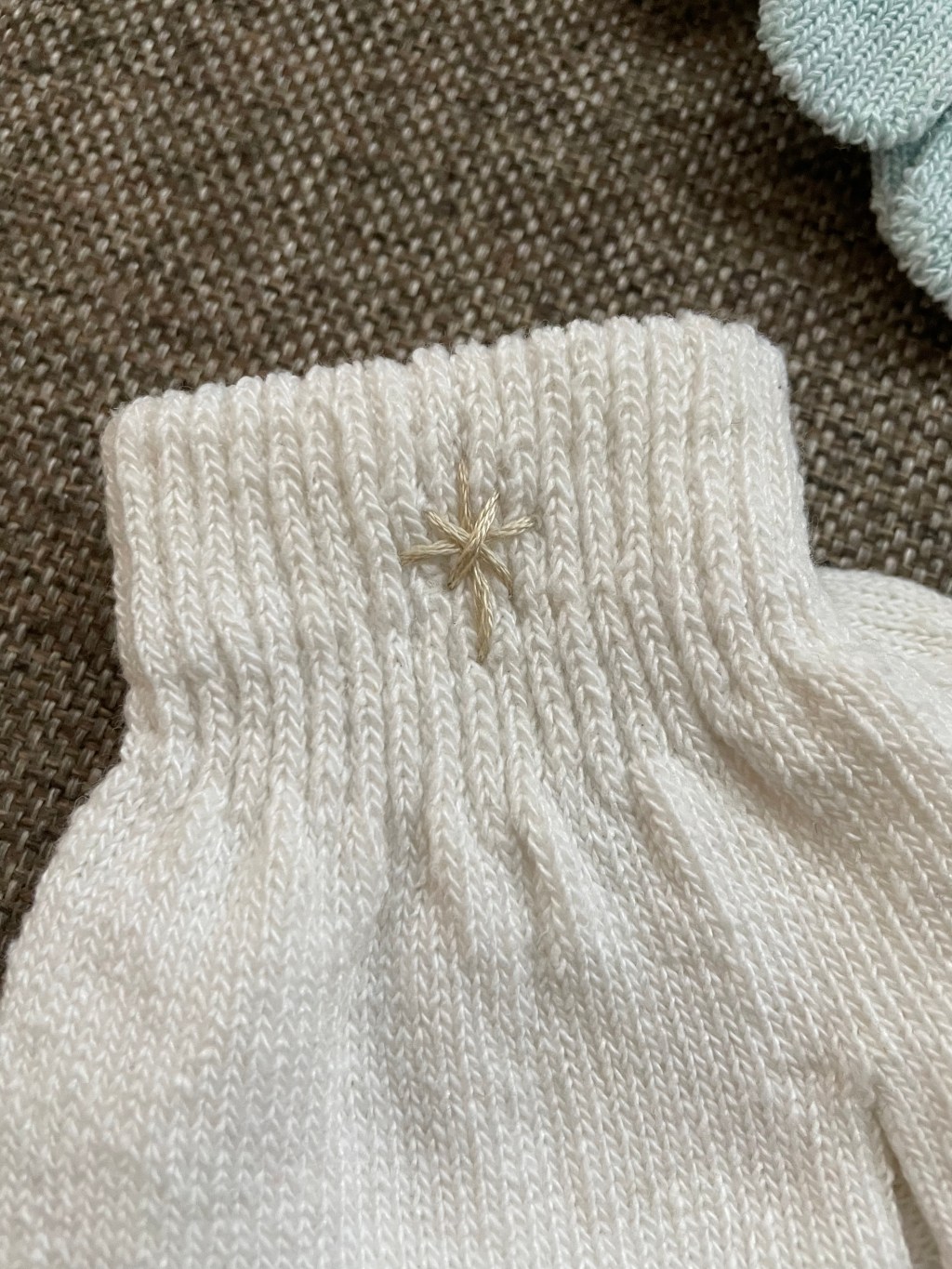 HANDMADE- embellished gloves